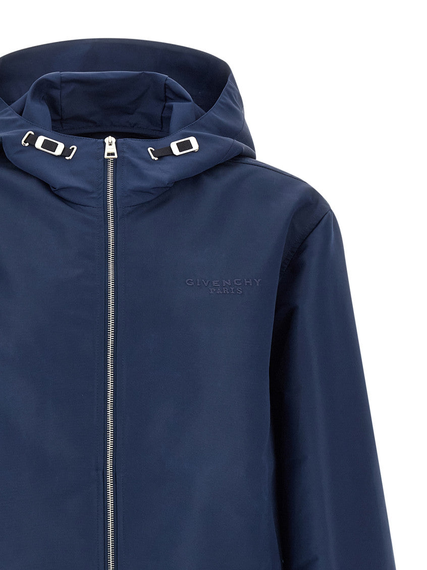 Navy Blue Hood Jackets 3