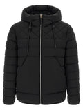 Black Quilted Hood Jackets 1