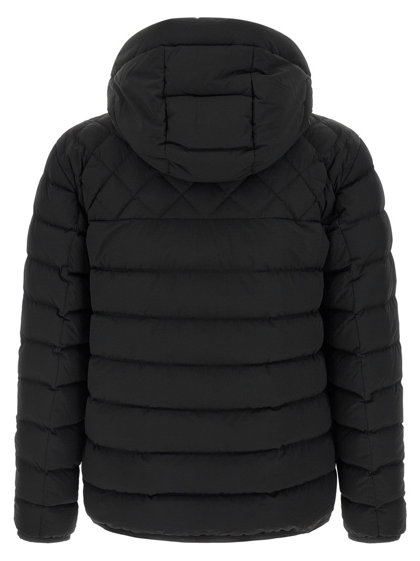 Black Quilted Hood Jackets 2