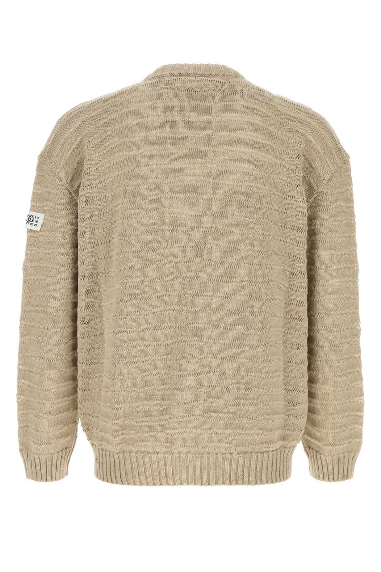 Beige V Neck Cardigans 2
