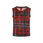 Multicolor Tartan Pleated Top 1