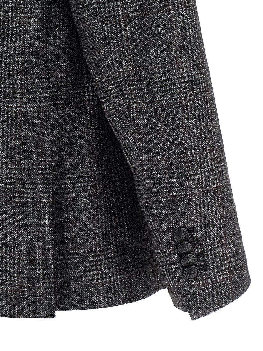 Grey Check patterned blazer 4