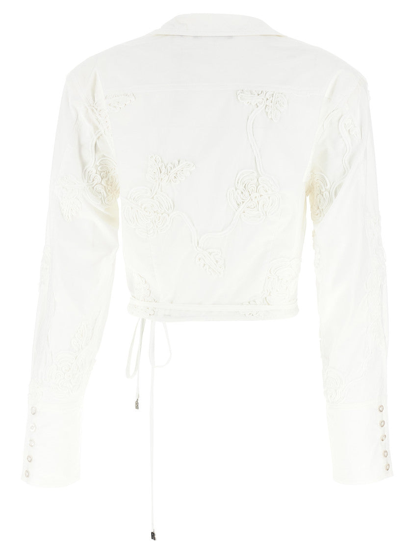 White 'Wrap Cotton' shirt 2