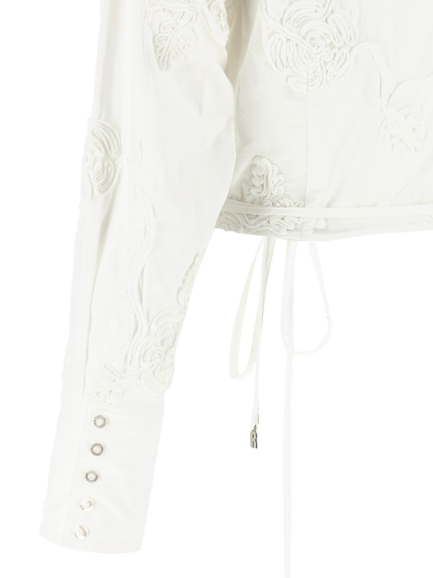 White 'Wrap Cotton' shirt 4
