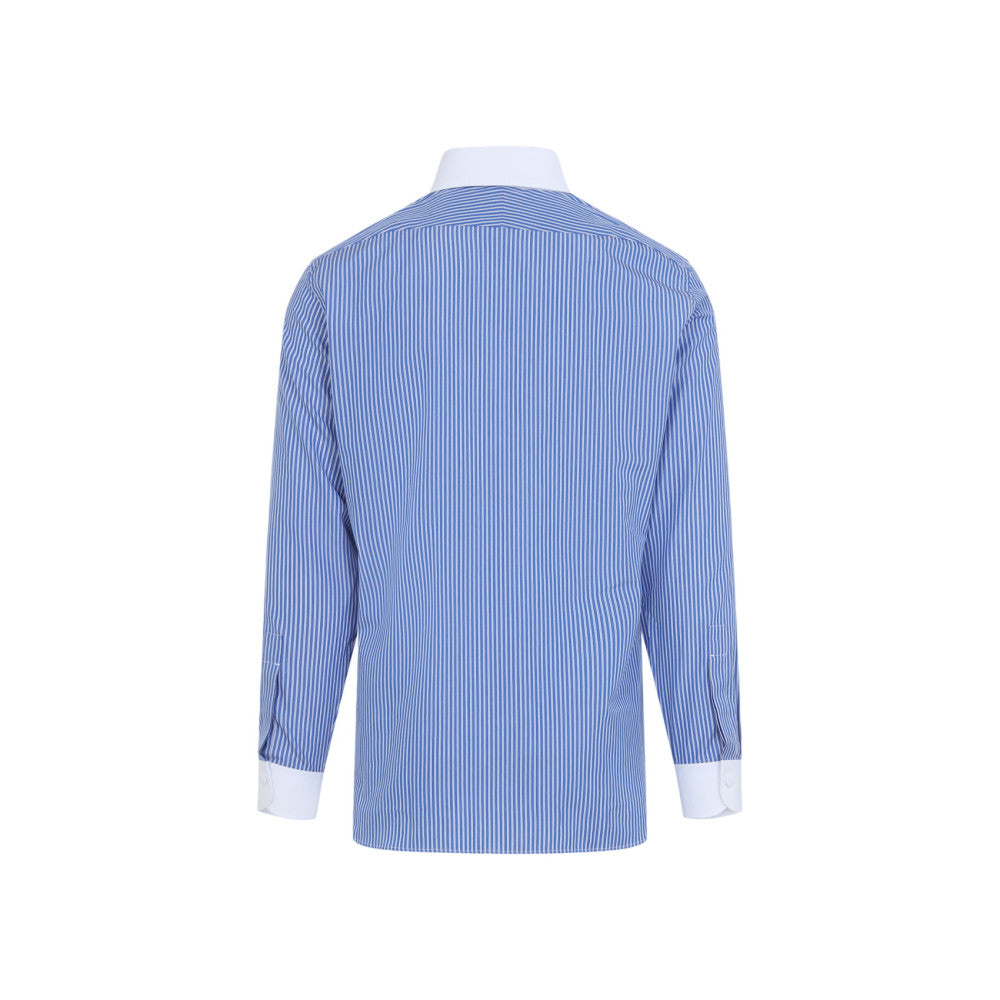 Blue Regular Stripes Shirt 2
