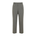 Grey Regular Solid Pants 1