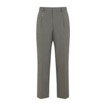Grey Regular Solid Pants 1