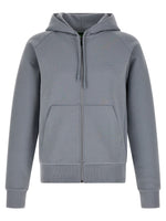 Grey Relaxed Logo Hoodie 1