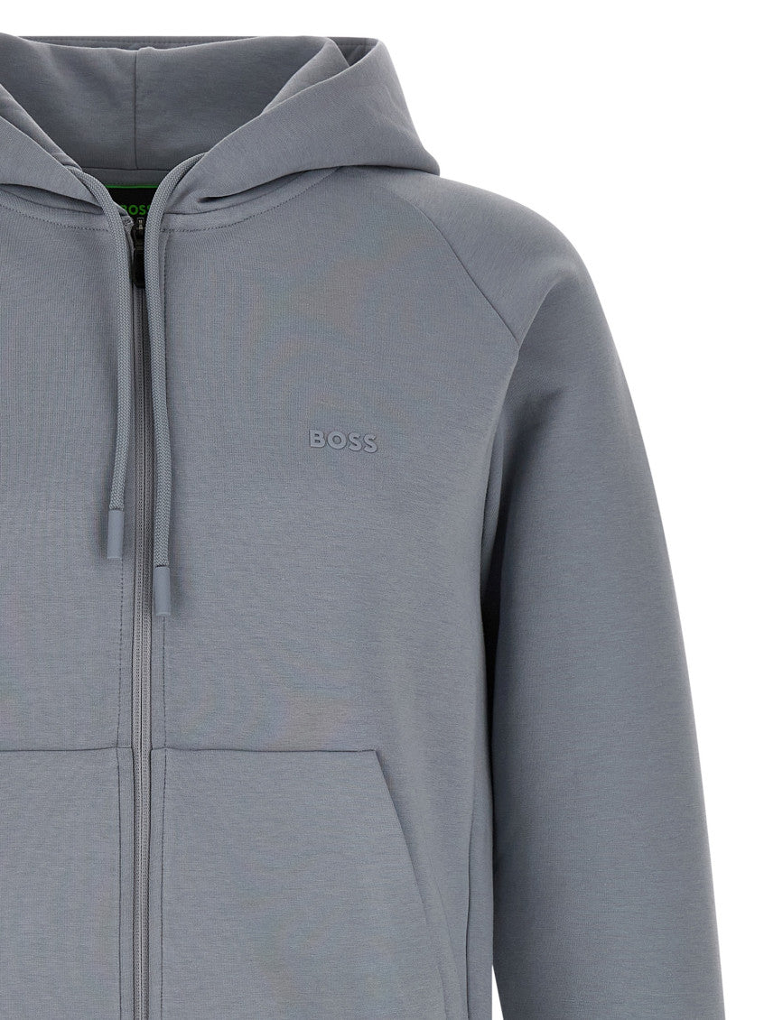 Grey Relaxed Logo Hoodie 3