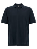 Dark Blue Textured Polo 1