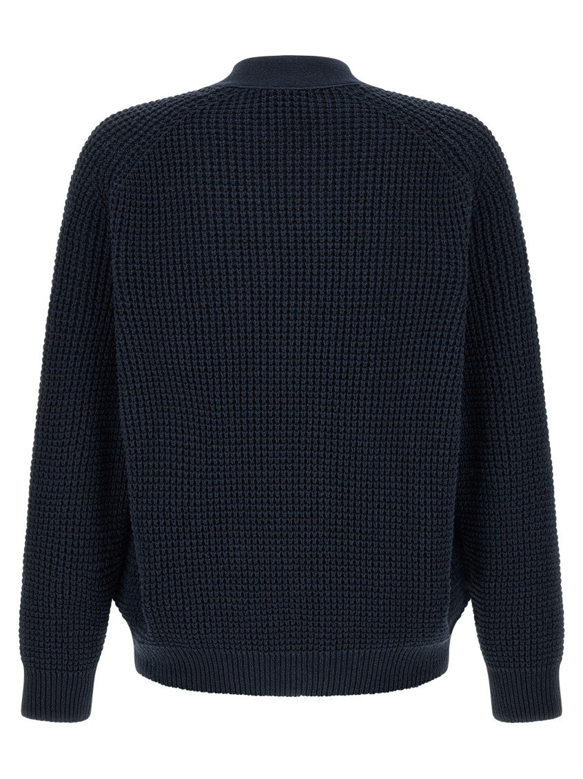 Blue Knitted Cardigan 2