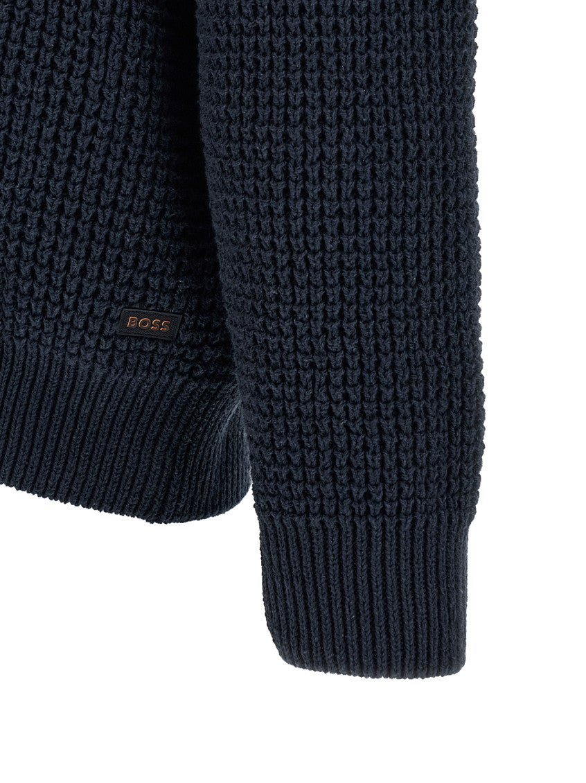 Blue Knitted Cardigan 4