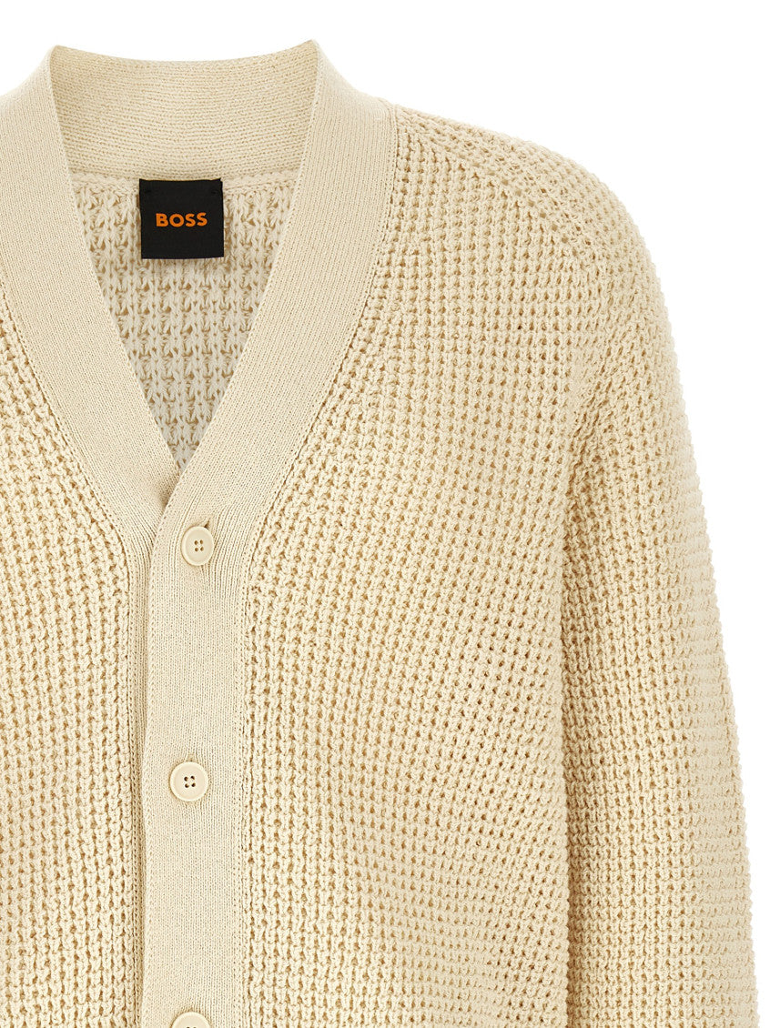 Beige Knitted Cardigan 3