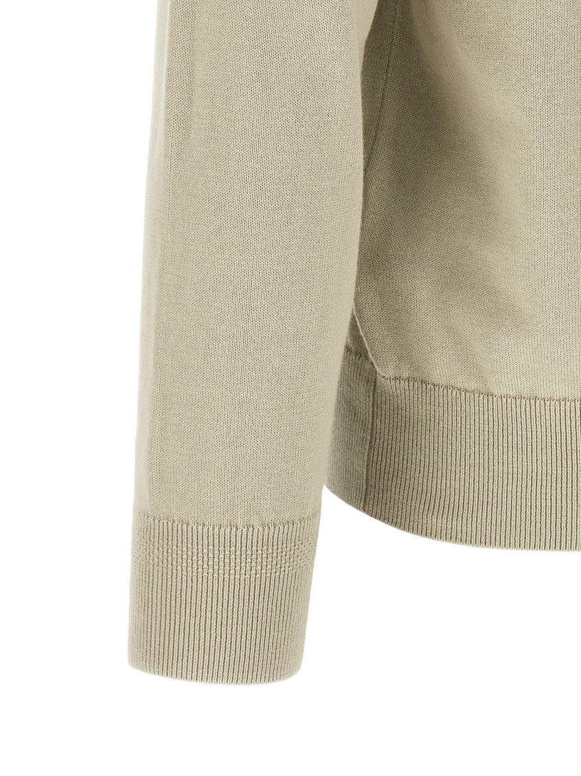 Beige Zip-Up Cardigan 4