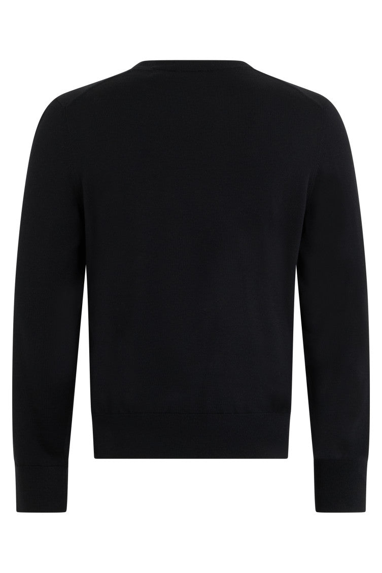 Black Crew Neck Sweater 2