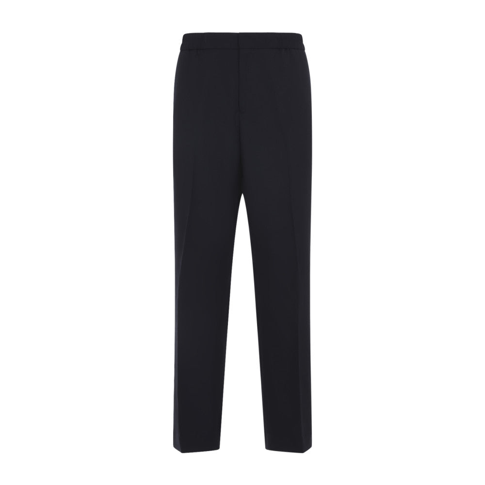Dark Navy Flat Front Pants 1