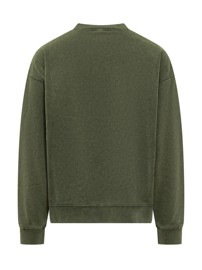 Green Crew Neck Sweatshirt 2