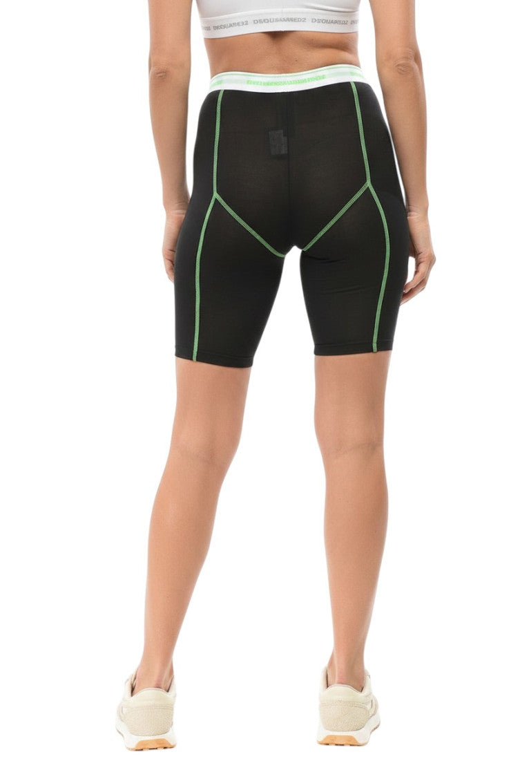 Black Cotton Solid Activewear 2