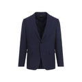 Navy Blue Notched Lapel Blazer 1