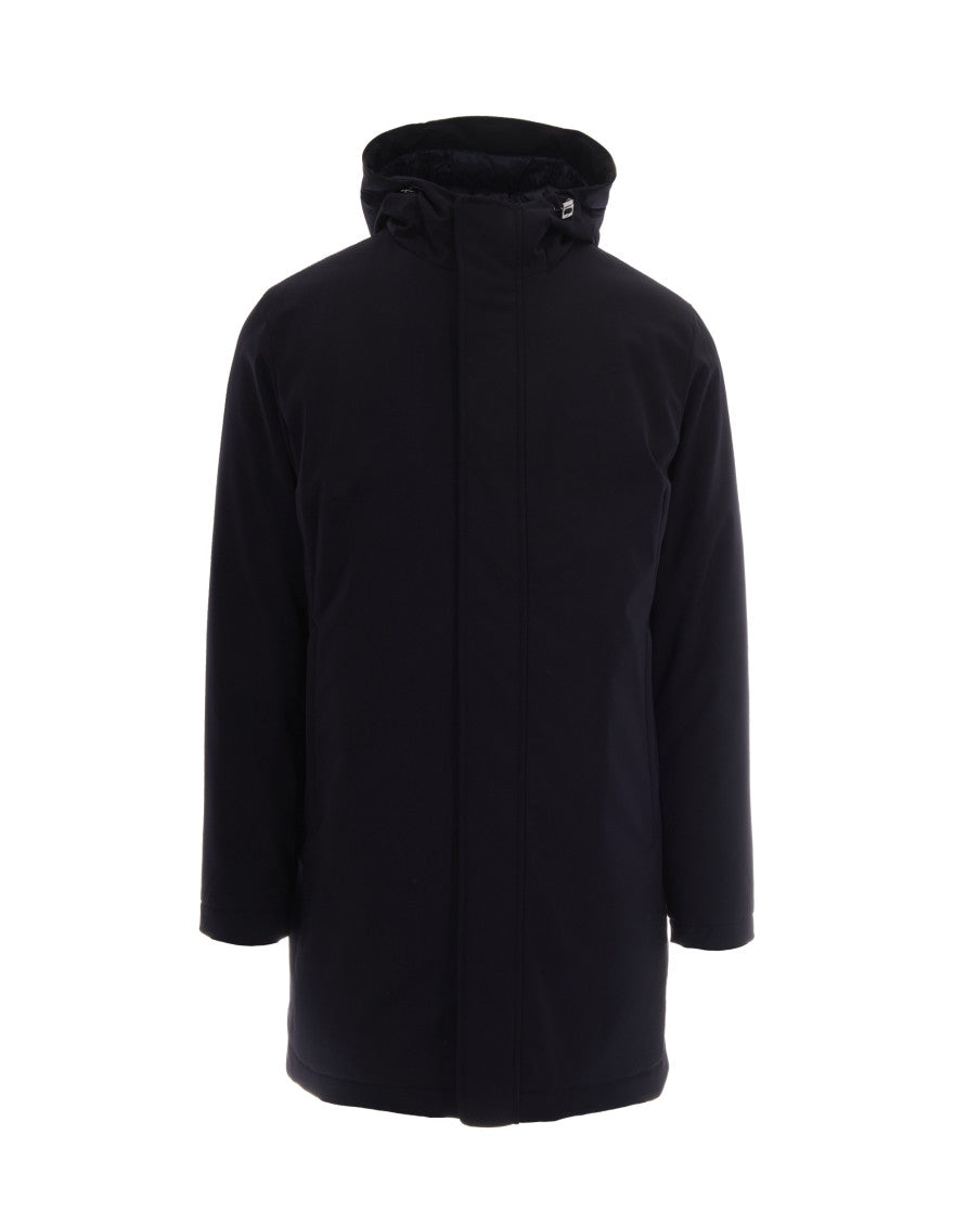 Dark Navy Hood Jacket 1