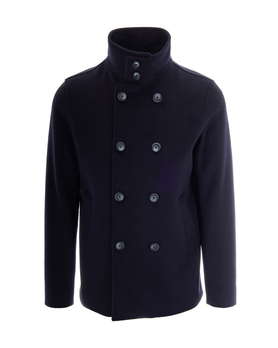 Navy Blue Tailored Coat 1