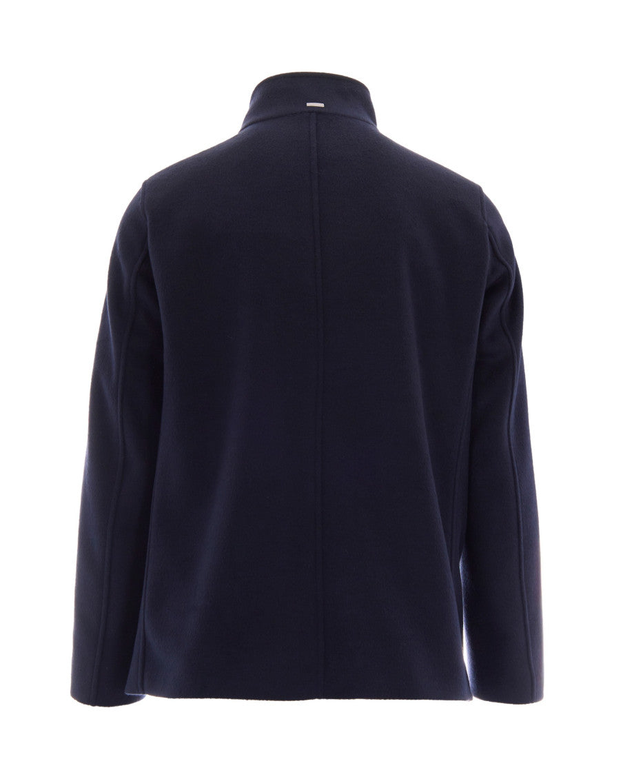 Navy Blue Tailored Coat 2