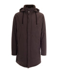 Dark Brown Hood Jacket 1