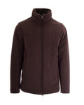 Dark Brown Mock Collar Jacket 1