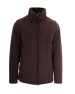 Dark Brown Mock Collar Jacket 1