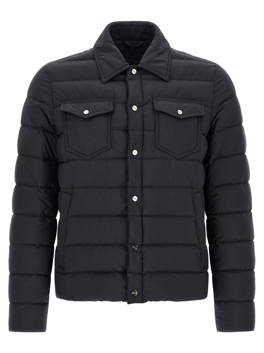 Black Shirt Collar Jacket 1