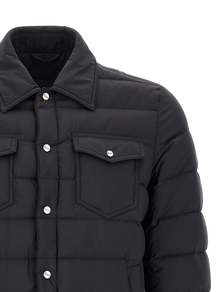 Black Shirt Collar Jacket 3