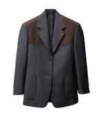 Grey Notched Lapel Blazer 1