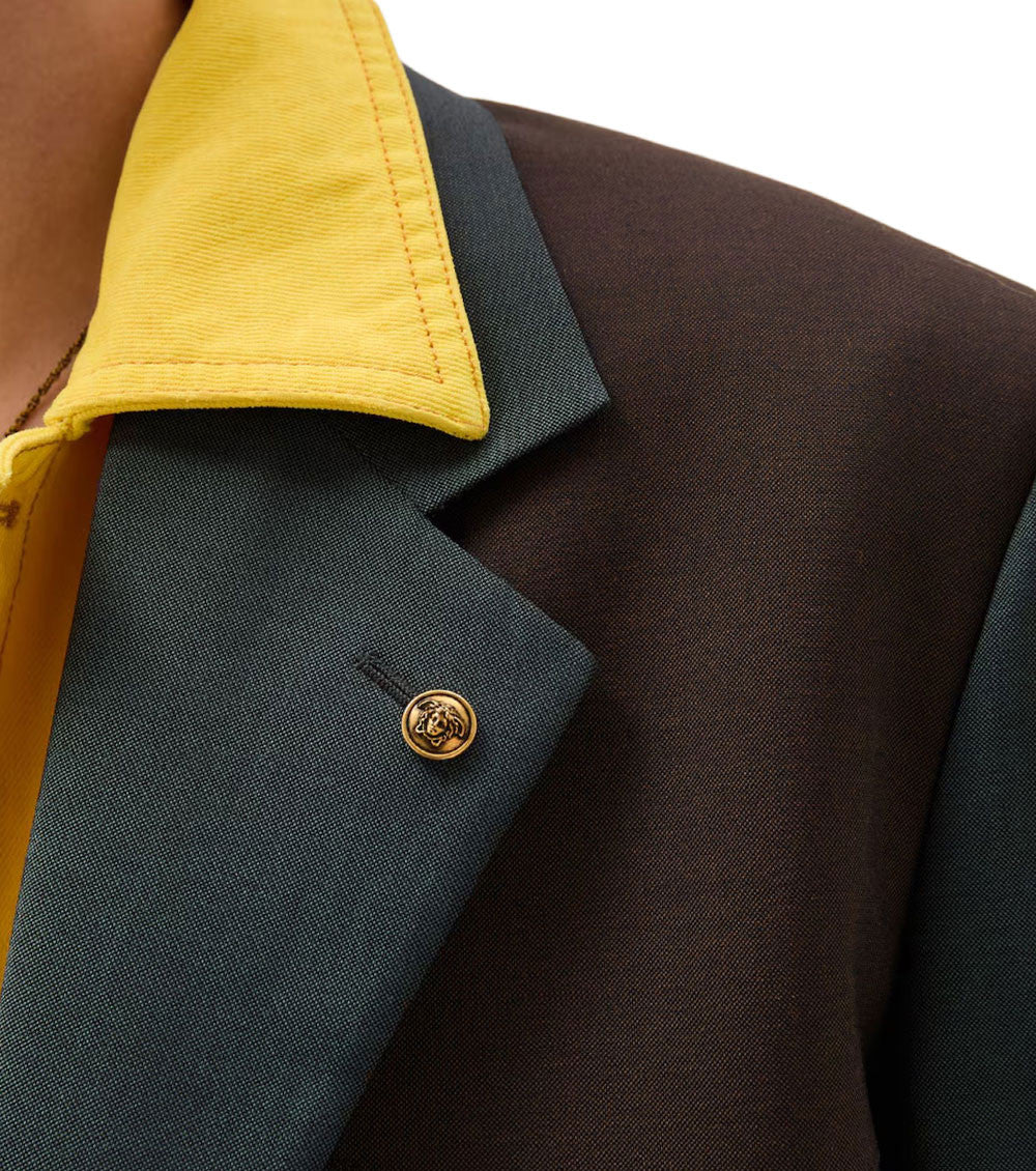 Grey Notched Lapel Blazer 4