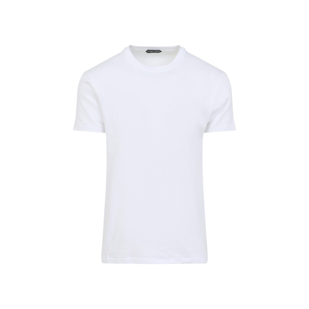 White Crew Neck T-Shirt 1