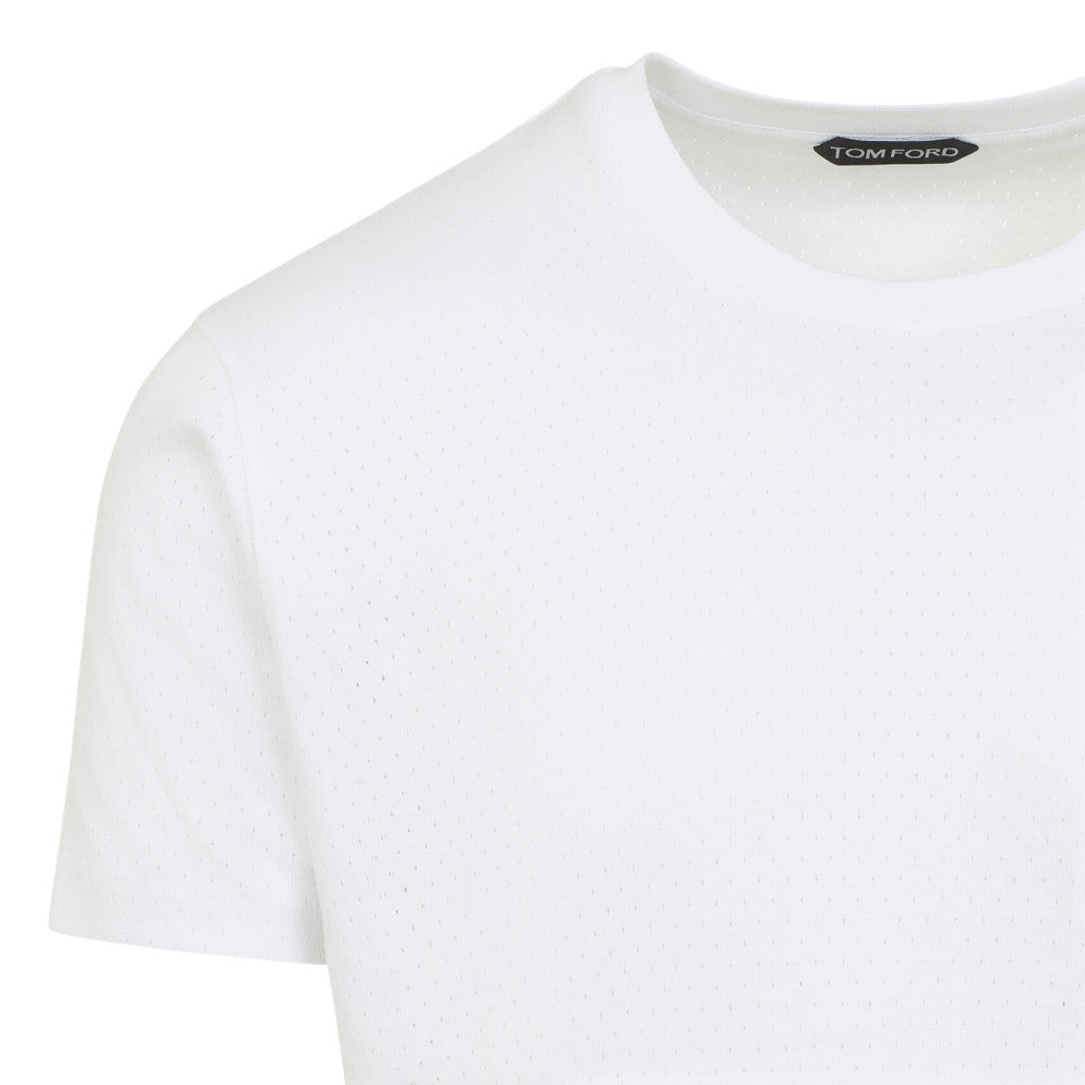 White Crew Neck T-Shirt 3