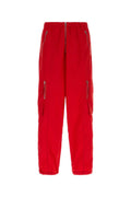 Red Relaxed Cargo Trousers 1