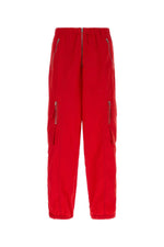 Red Relaxed Cargo Trousers 1