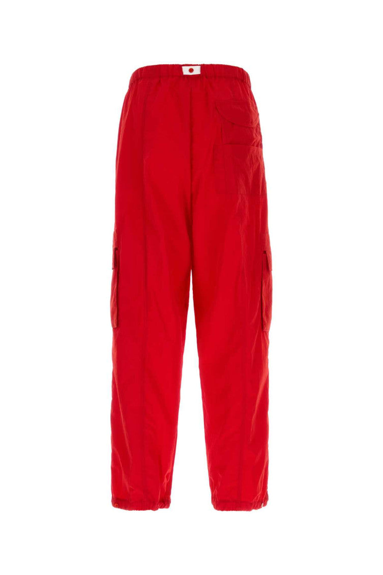 Red Relaxed Cargo Trousers 2