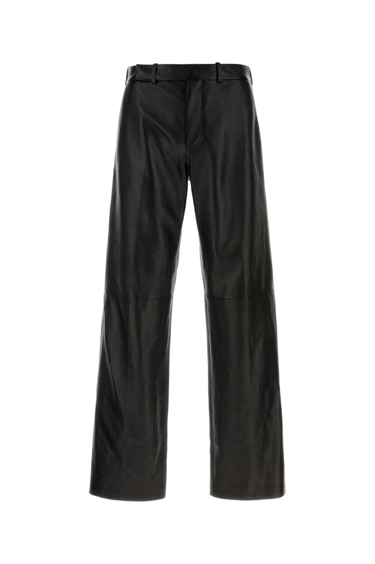 Black Flat Front Trousers 1