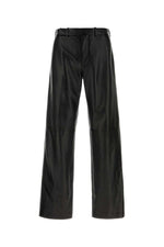 Black Flat Front Trousers 1