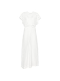 White V Neck Maxi Dress 1