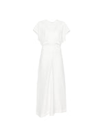 White V Neck Maxi Dress 1