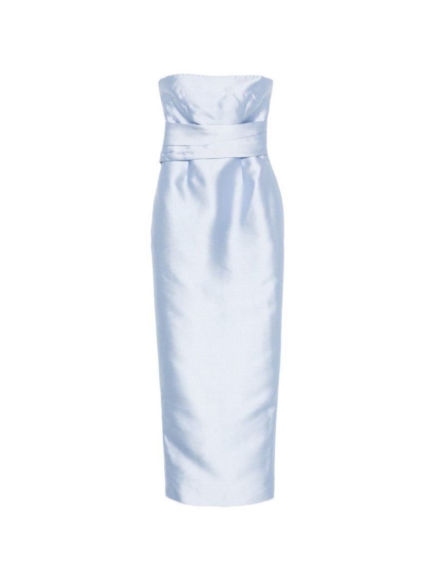 Blue Strapless Maxi Dress 1