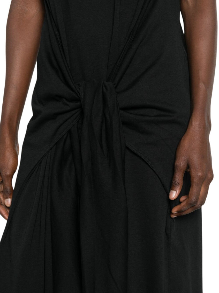 Black Round Neck Midi Dress 5