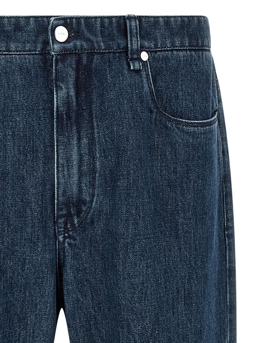 Blue High Rise Jeans 3