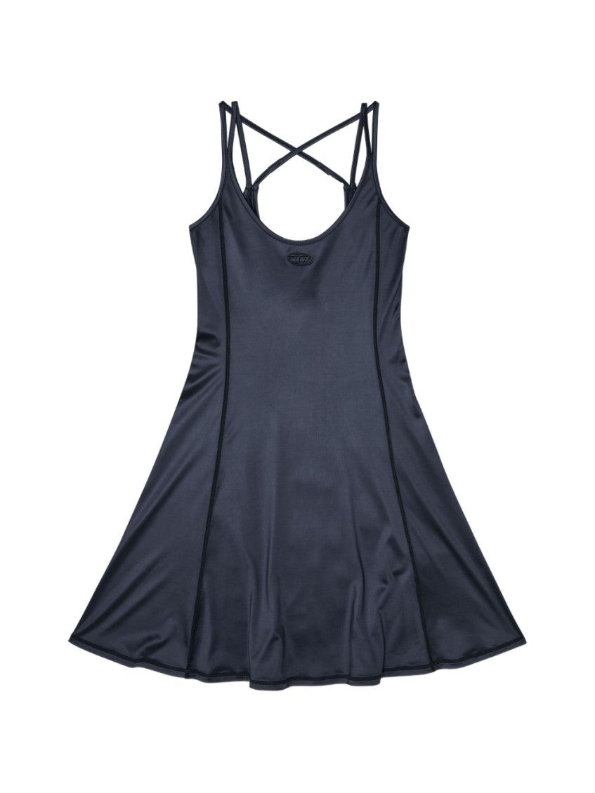 Black Scoop Neck Mini Dress 1