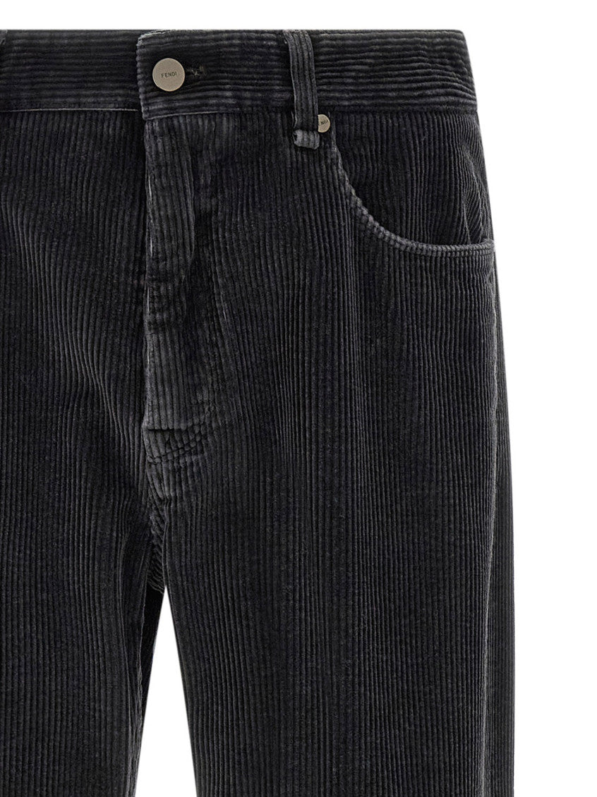 Black Flat Front Trousers 3