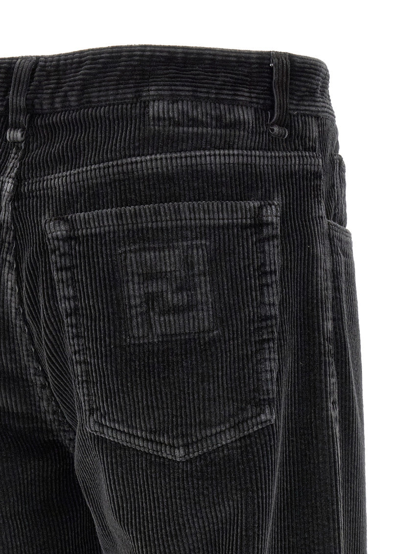 Black Flat Front Trousers 4