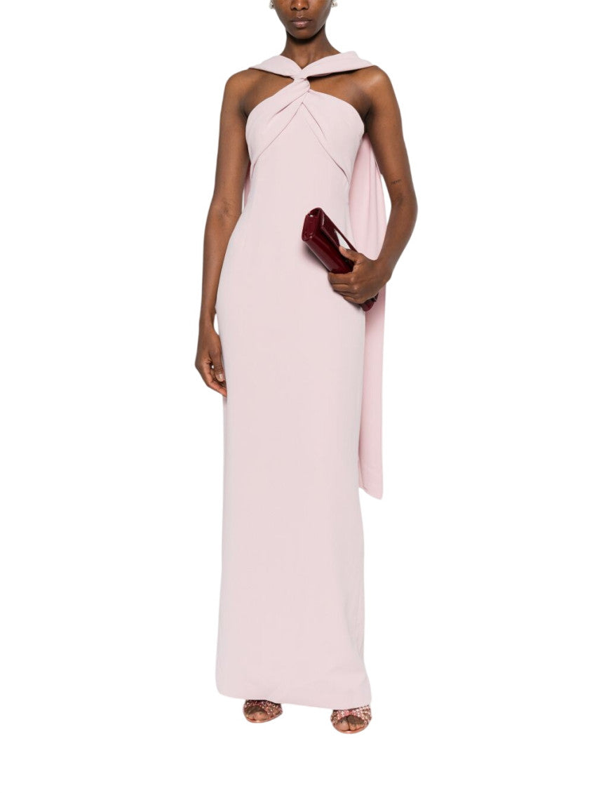 Pink Halter Neck Maxi Dress 2
