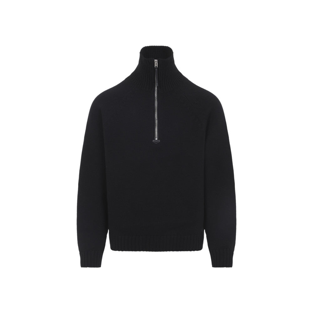 Black Half Zip Sweater 1
